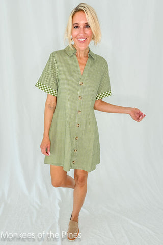 Anna Cate Drew Dress Hunter Plaid