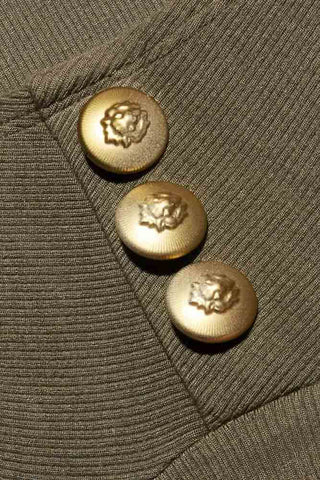 Ceci Turtleneck Ash Olive Gold