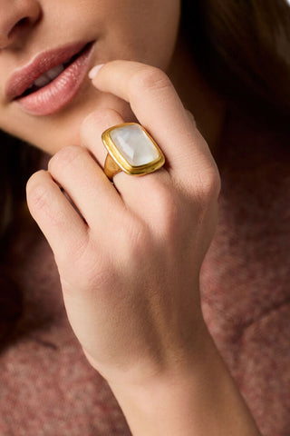 Sahara Stone Ring Iridescent Sapphire Blue-8