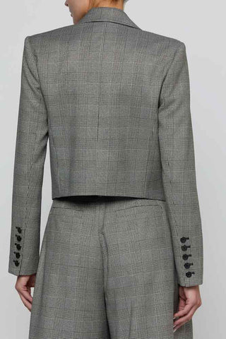 L'Agence Lila Boxy Blazer Plaid
