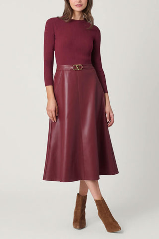 Shoshanna Paige Dress Burgunday