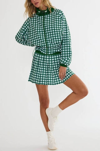 Beach Riot Irina Skirt Fairway Check