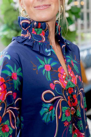 Aramenta Blue Bouvier Short Dress