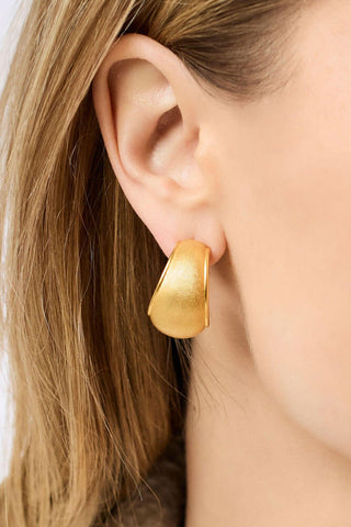Cobblestone Hoop Clip Gold