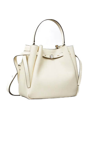 Tory Burch Romy Bucket Bag Light Cream
