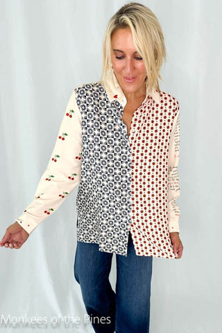 Vilagallo Amor Print Top