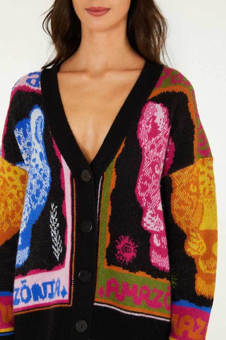 Farm Rio Panthers Cardigan Multicolor