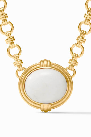 Portofino Demi Necklace-White Jade-OS