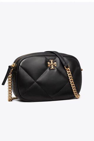 Tory Burch Kira Diamond Quilt Camera Bag Black