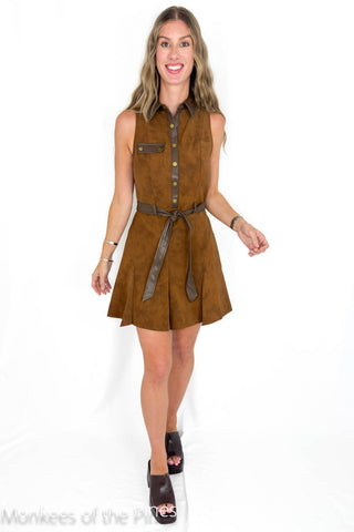 En Saison Eloise Mini Dress Brown