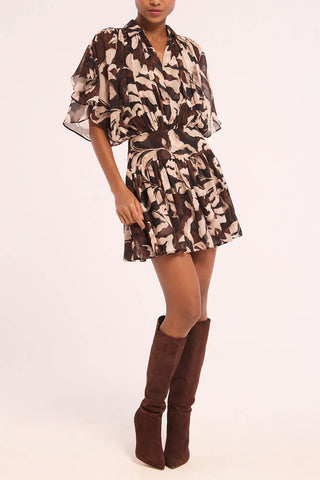 Misa Ana Dress Chocolate Swirl