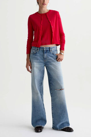 AG Adria Low Rise Wide Leg Jean 19 Years North Star