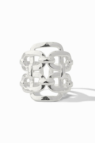 Julie Vos Sahara Statement Ring Silver