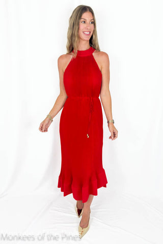 Milly Nalani Pleat Red