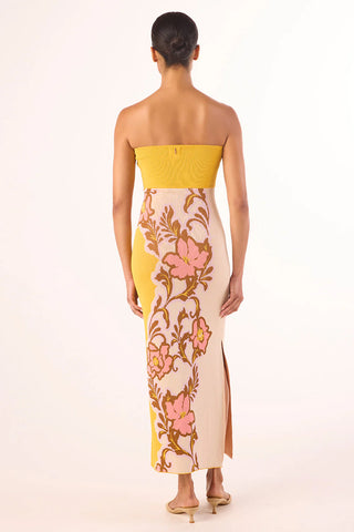 Misa Fletcher Dress Wave Knit Plumeria